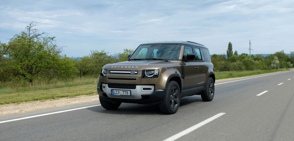 Metallic Brown Land Rover Defender